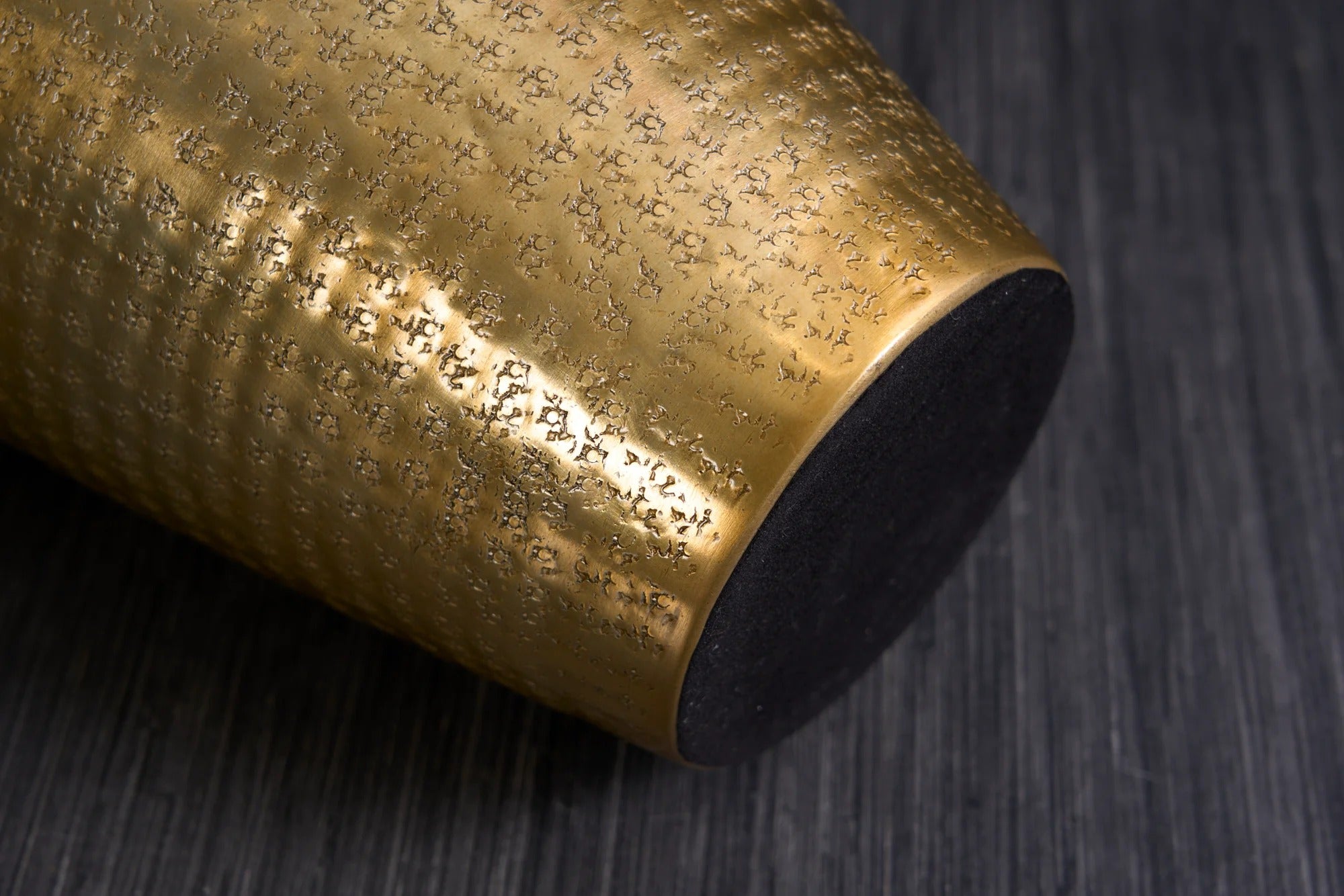 Vase Organic Orient II 50cm Hammered Metal Gold