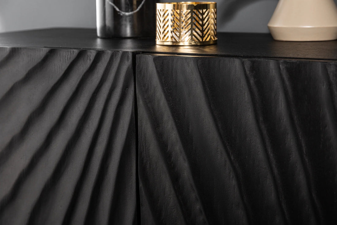 Sideboard Fossil 140cm Mango Wood Black