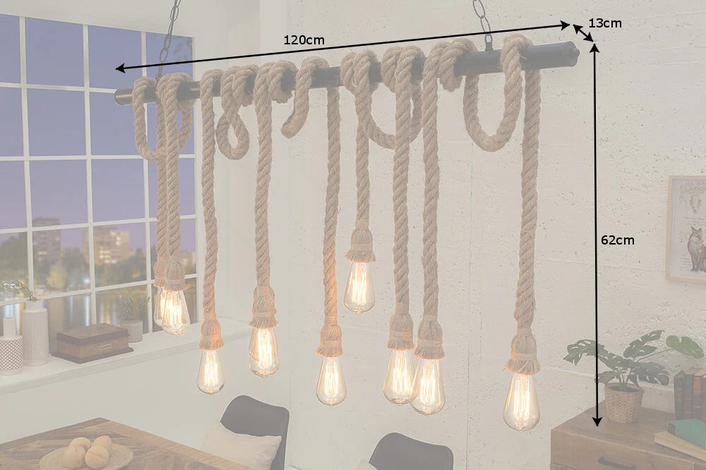 Hanging Lamp Seven Seas II 120cm Brown