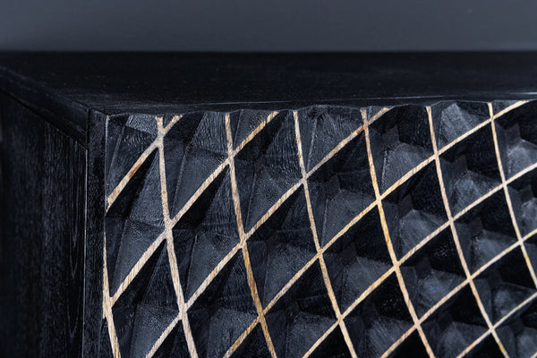Sideboard Illusion 177cm Mango Wood Black