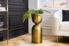 Decorative Vase Sandglass 56cm Metal Gold