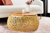 Round Coffee Table Ambrosia 72cm Metal Gold