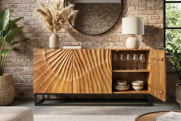 Sideboard Fossil 140cm Mango Wood Brown