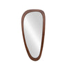 Wall Mirror Organic 122cm Walnut Look Brown