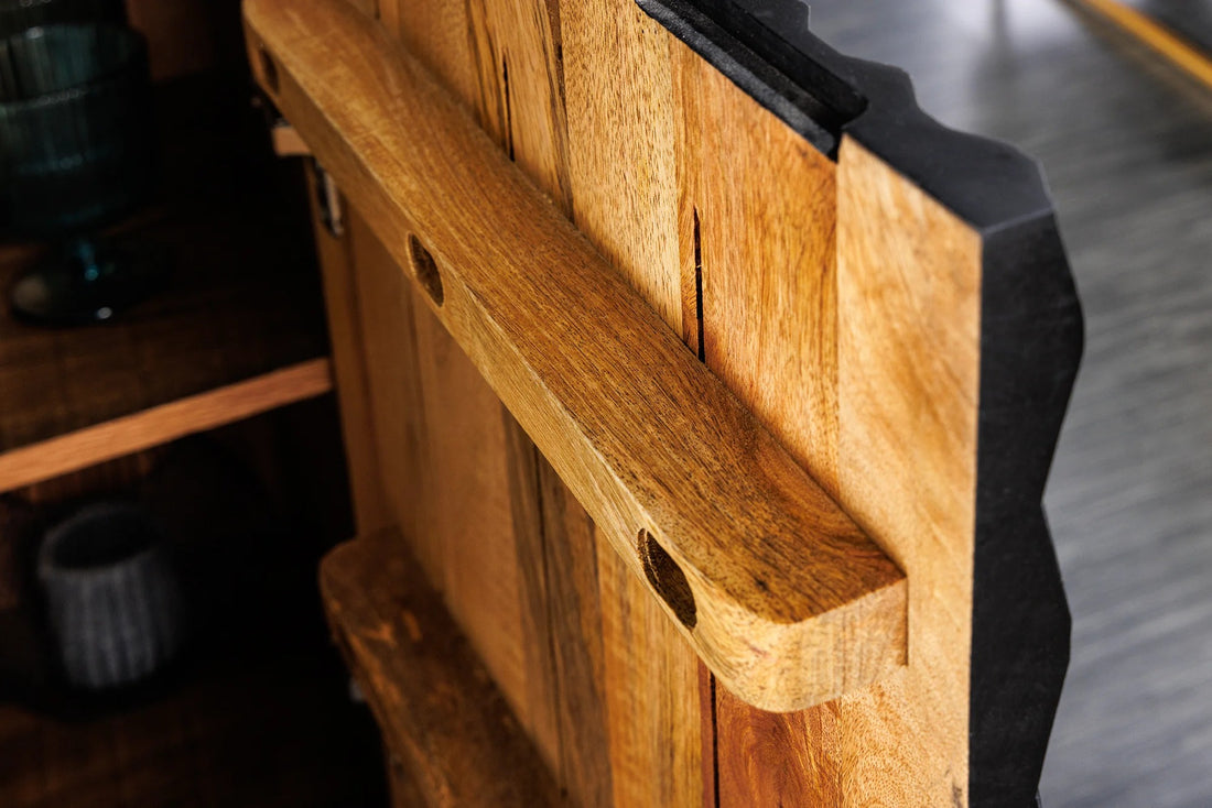 Cabinet Illusion 120cm Mango Wood Black