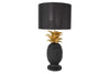 Table Lamp Pineapple 47cm Polyresin Gold Black