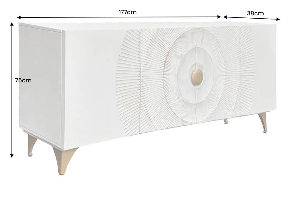 Sideboard Golden Eye 177cm Mango Wood White