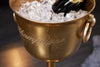 Champagne Cooler 80cm Metal Antique Gold