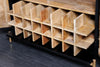 Bar Cabinet Lotus 141cm Mango Wood Black