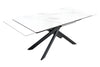 Extendable Dining Table Alpine 160-200cm Ceramic Marble Look