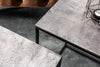 Set Of 2 Nesting Coffee Tables Elements 35cm/40cm Silver