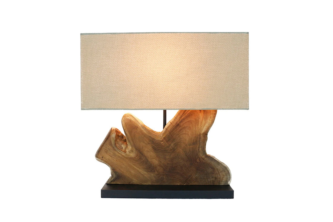 Table Lamp Hypnotic 50cm Teak Wood Natural