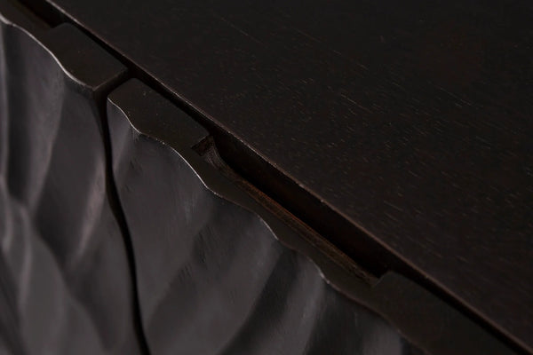 Cabinet Fossil 120cm Mango Wood Black
