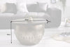 Round Coffee Table Drump Storage 68cm Mango Wood Grey