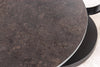 Rotating Coffee Table Axis 80-133cm Ceramic Travertine & Rust