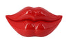 Decorative Vase Lip 56cm Polyresin Red