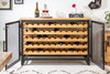 Wine Cabinet Connoisseur 127cm Pine Wood Natural