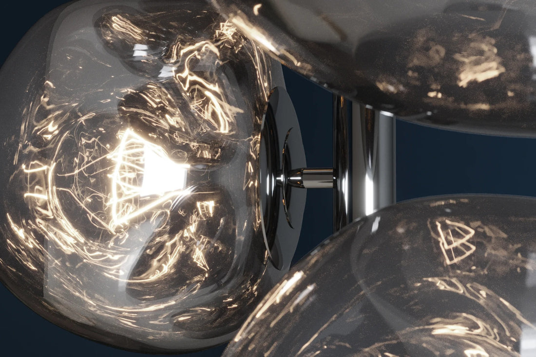 Floor Lamp Liquid Diamond 168cm Smoked Glass Grey