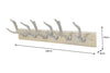Wall Coatrack Deer 50cm Metal Brass