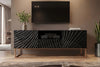 TV Stand Fossil 160cm Mango Wood Black