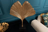 Decorative Sculpture Ginkgo 44cm Metal Gold