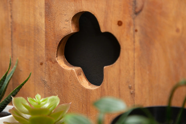 Wall Shelf Hemingway 80cm Mahogany Wood Natural
