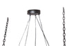 Hanging Lamp Barracuda 152cm Recycled Wood Brown