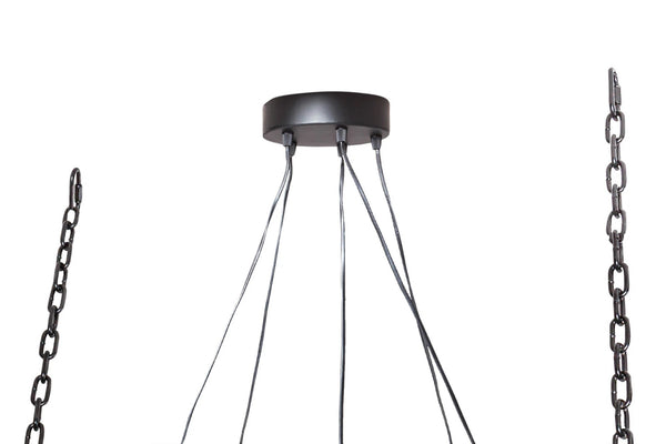 Hanging Lamp Barracuda 152cm Recycled Wood Brown
