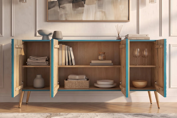 Sideboard Aurum 177cm Mango Wood Turquoise
