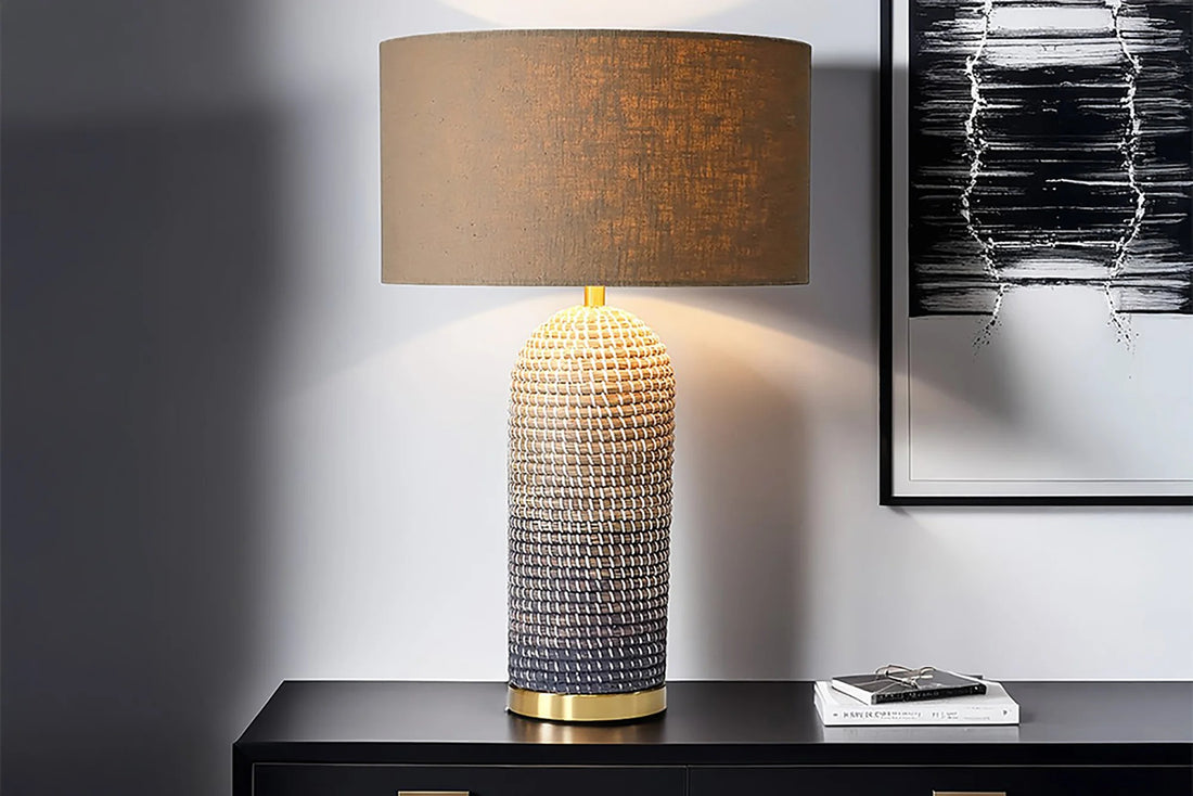 Table Lamp Zea 61cm Seagrass Natural Brown Shade