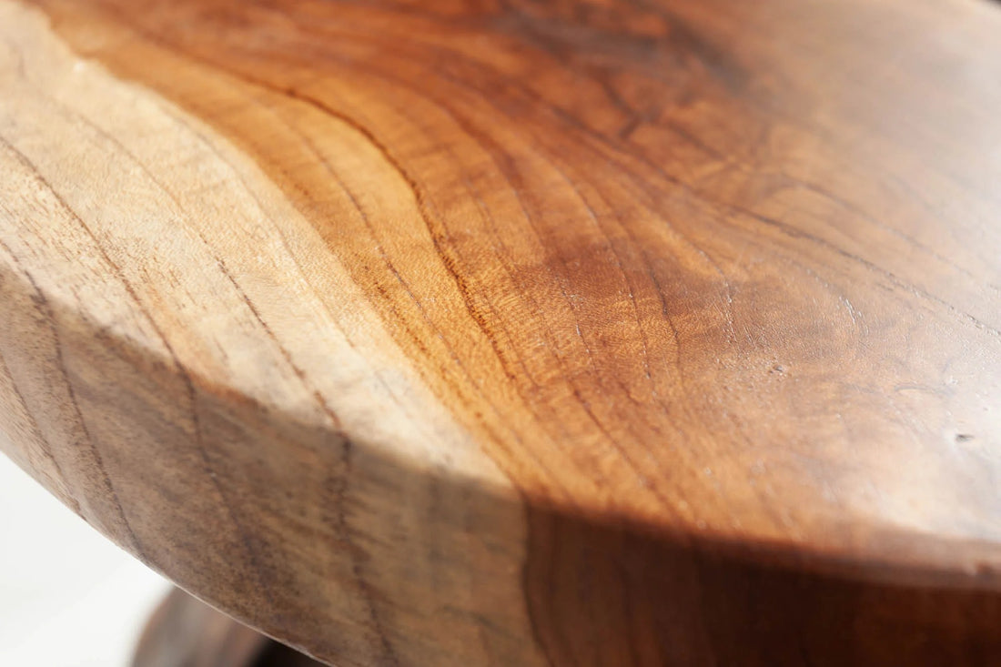 Side Table Root 40cm Teak Wood Brown