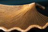Decorative Bowl Ginkgo 42cm Metal Gold