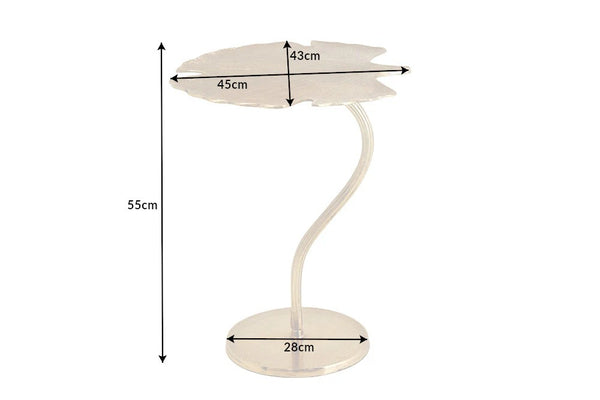 Side Table Ginkgo 55cm Metal Gold