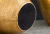 Set Of 2 Vases Oriental 27cm/32cm Hammered Metal Gold