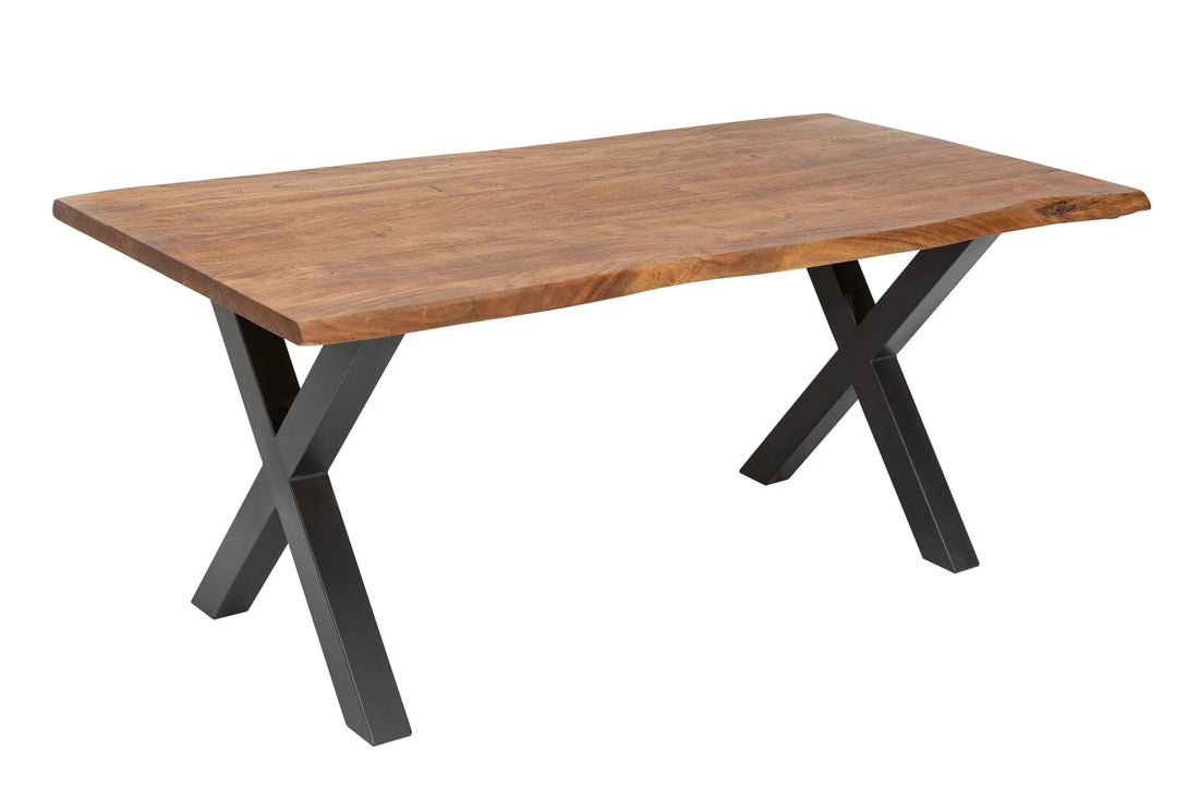 Dining Table Monolith 180cm Acacia Wood Honey X-Frame
