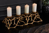 Candle Holder Abstract 60cm Metal Gold For 4 Candles
