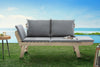 Garden Bench Growing 152-190cm Acacia Wood Grey