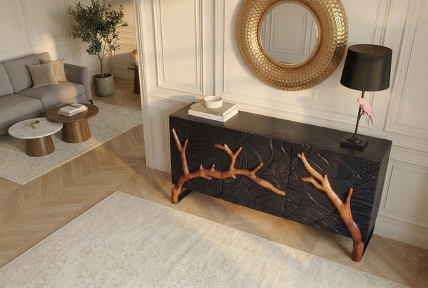 Sideboard Forest 160cm Mango Wood Black