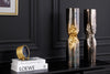 Decorative Vase Precious 40cm Metal Black Gold
