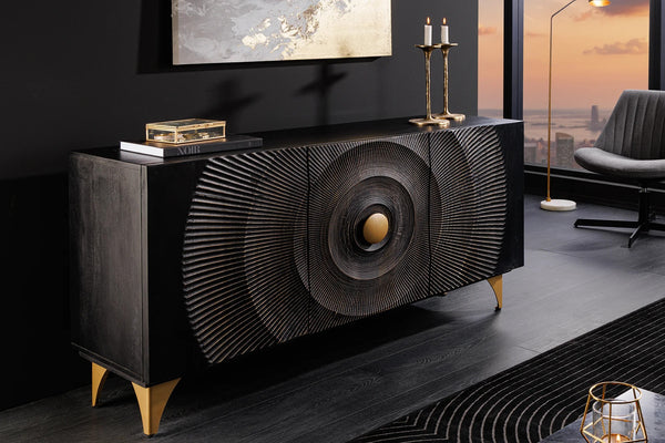 Sideboard Golden Eye 140cm Mango Wood Black