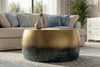 Round Coffee Table Orient 60cm Gold Blue