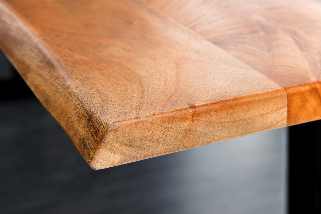 Height-Adjustable Desk Monolith 160cm Acacia Wood Natural