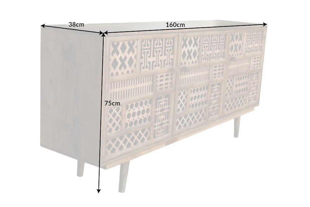 Sideboard Casablanca 160cm Mango Wood Natural