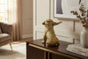 Decoration Figurine Bulldog 32cm Polyresin Gold Money Box & Tray