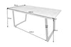Dining Table Loft 160cm Concrete Look