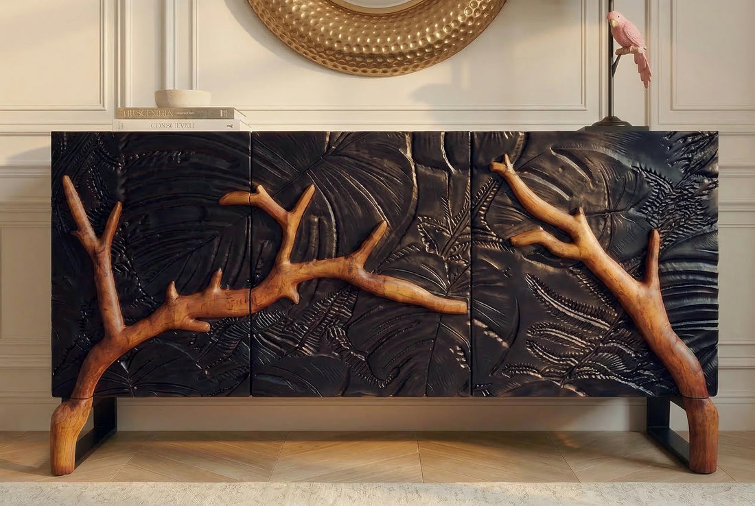 Sideboard Forest 160cm Mango Wood Black