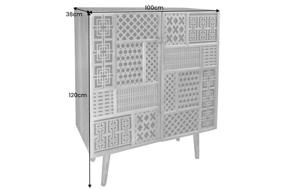 Cabinet Casablanca 100cm Mango Wood Natural
