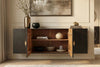 Floating Sideboard Golden Eye 177cm Mango Wood Black