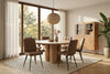 Round Dining Table Margo 140cm Mango Wood Natural