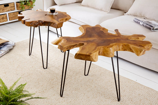 Coffee Table Wild 60cm Teak Wood Natural
